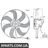 Вентилятор радіатора Nissens 85725