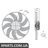 Вентилятор радіатора Nissens 85728