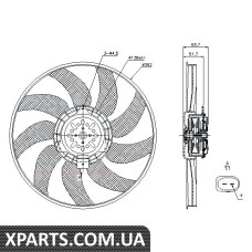 Вентилятор радиатора Nissens 85728