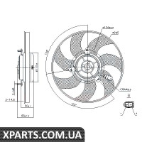 Вентилятор радіатора Nissens 85733