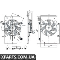 Вентилятор радіатора Nissens 85768