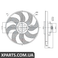 Вентилятор радіатора Nissens 85794