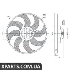 Вентилятор радіатора Nissens 85794