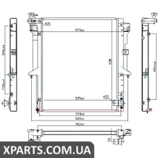 Радіатор Nissens 628965