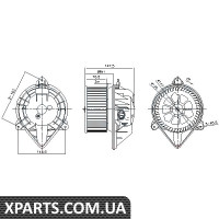 Вентилятор обігрівача Nissens 87024