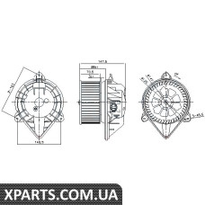 Вентилятор отопителя Nissens 87024