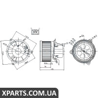 Вентилятор обігрівача Nissens 87027