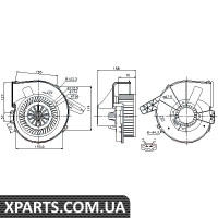 Вентилятор обігрівача Nissens 87028