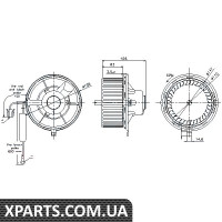 Вентилятор обігрівача Nissens 87031