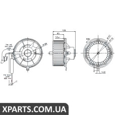 Вентилятор обігрівача Nissens 87031