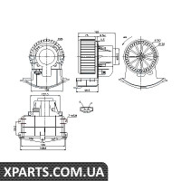 вентилятор обігрівача Nissens 87033