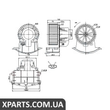 вентилятор обігрівача Nissens 87033