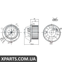 Вентилятор пiчки Nissens 87034