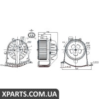 Вентилятор отопителя Nissens 87038
