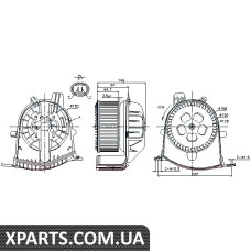 Вентилятор обігрівача Nissens 87038