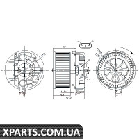 Вентилятор обігрівача Nissens 87043