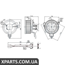 Вентилятор обігрівача Nissens 87048