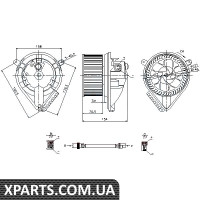 Вентилятор обігрівача Nissens 87052