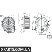 Вентилятор салону Nissens 87060