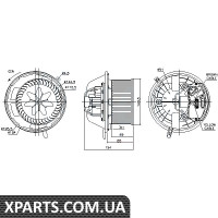 Вентилятор обігрівача Nissens 87062