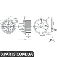 Вентилятор обігрівача Nissens 87068