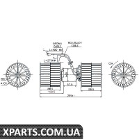 Вентилятор обігрівача Nissens 87071