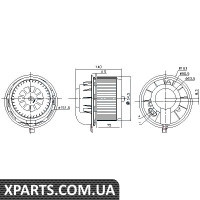 Вентилятор салону Nissens 87077