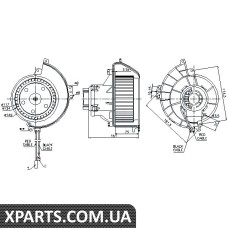 Вентилятор обігрівача Nissens 87081