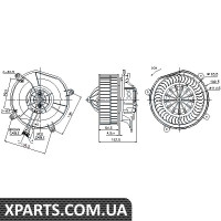 Вентилятор обігрівача Nissens 87103