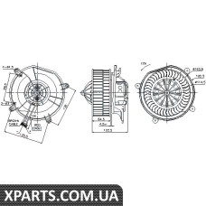 Вентилятор отопителя Nissens 87103