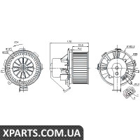 Вентилятор обігрівача Nissens 87105