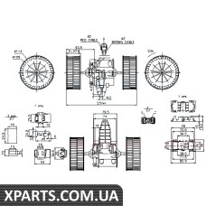 Вентилятор обігрівача Nissens 87117