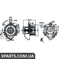 Вентилятор обігрівача Nissens 87131