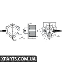 Вентилятор салону Nissens 87142