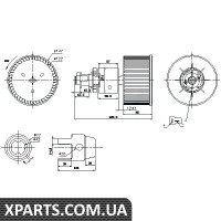 Вентилятор обігрівача Nissens 87149