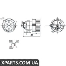 Вентилятор обігрівача Nissens 87154