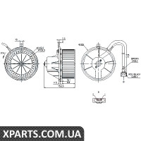 Вентилятор обігрівача Nissens 87155