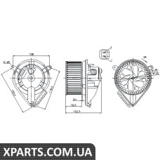 Вентилятор обігрівача Nissens 87156