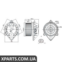 Вентилятор обігрівача Nissens 87173