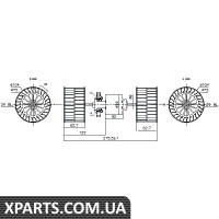 Вентилятор салону Nissens 87193