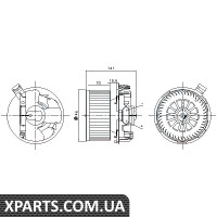 Вентилятор обігрівача Nissens 87209