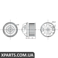 Вентилятор обігрівача Nissens 87245