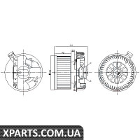 Вентилятор салону Nissens 87267