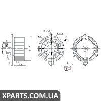 Вентилятор салону Nissens 87270