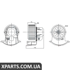 Вентилятор отопителя Nissens 87271