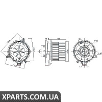 Вентилятор салону Nissens 87311