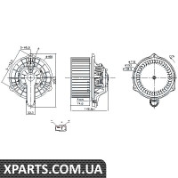 Вентилятор салону Nissens 87335
