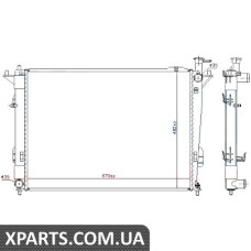 Радіатор Nissens 675068