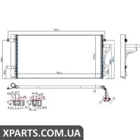 Радіатор кондиціонера Nissens 940099