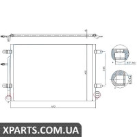 Радіатор кондиціонера Nissens 94851